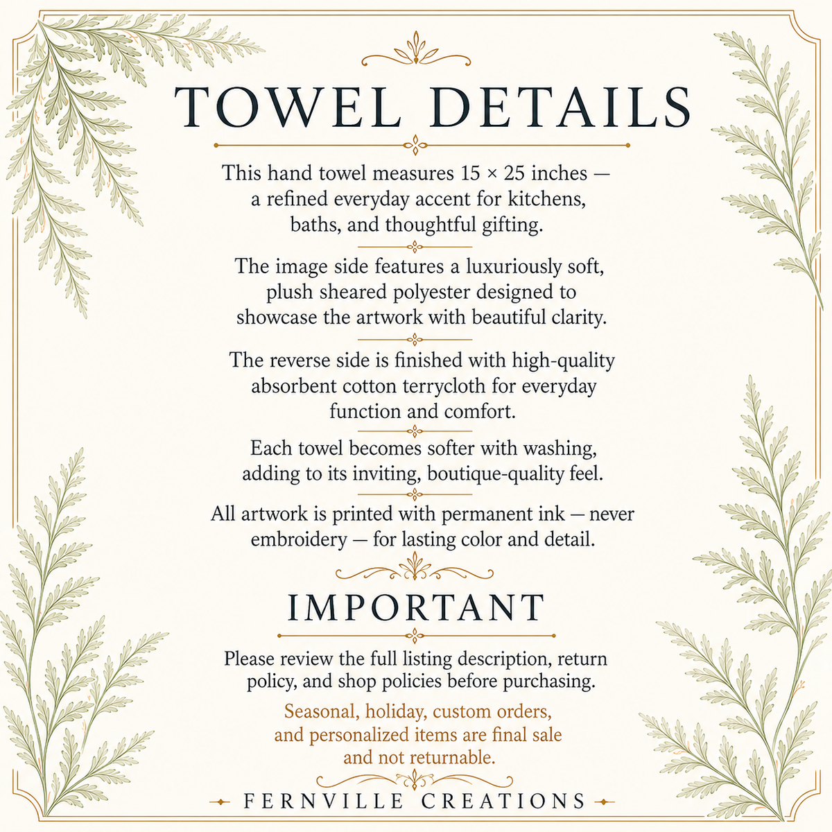 Fingertip Towel, Songbird Print, Wildlife Bath Decor
