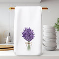 Lavender Bouquet Hand Towel: Elegant Kitchen or Bath Decor