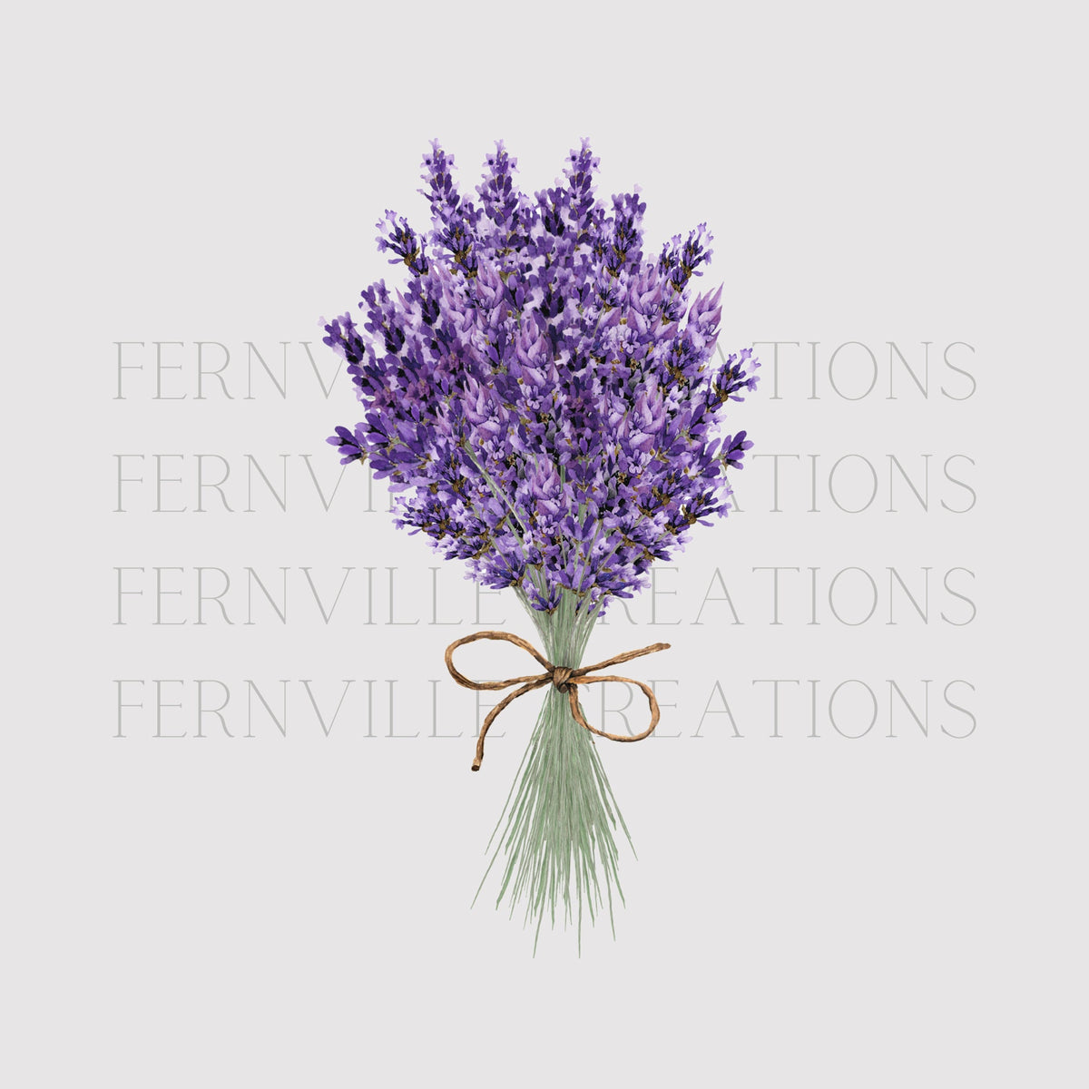 Lavender Bouquet Hand Towel: Elegant Kitchen or Bath Decor