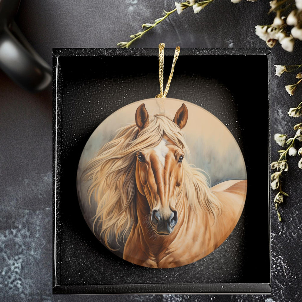 Horse Ornament: Equestrian Christmas Decor, Rustic Ranch Keepsake