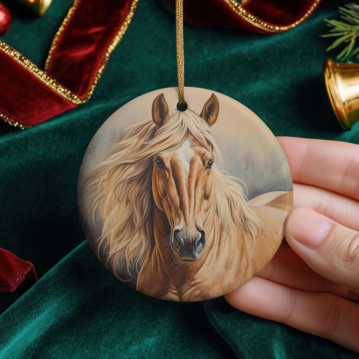 Horse Ornament: Equestrian Christmas Decor, Rustic Ranch Keepsake