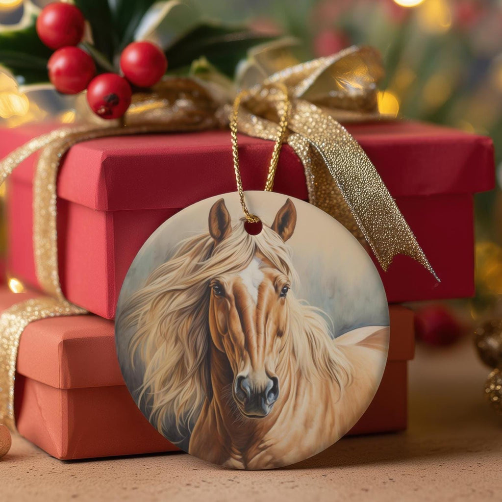 Horse Ornament: Equestrian Christmas Decor, Rustic Ranch Keepsake
