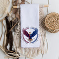 US 250th Anniversary Hand Towel: Patriotic Kitchen or Bath Decor