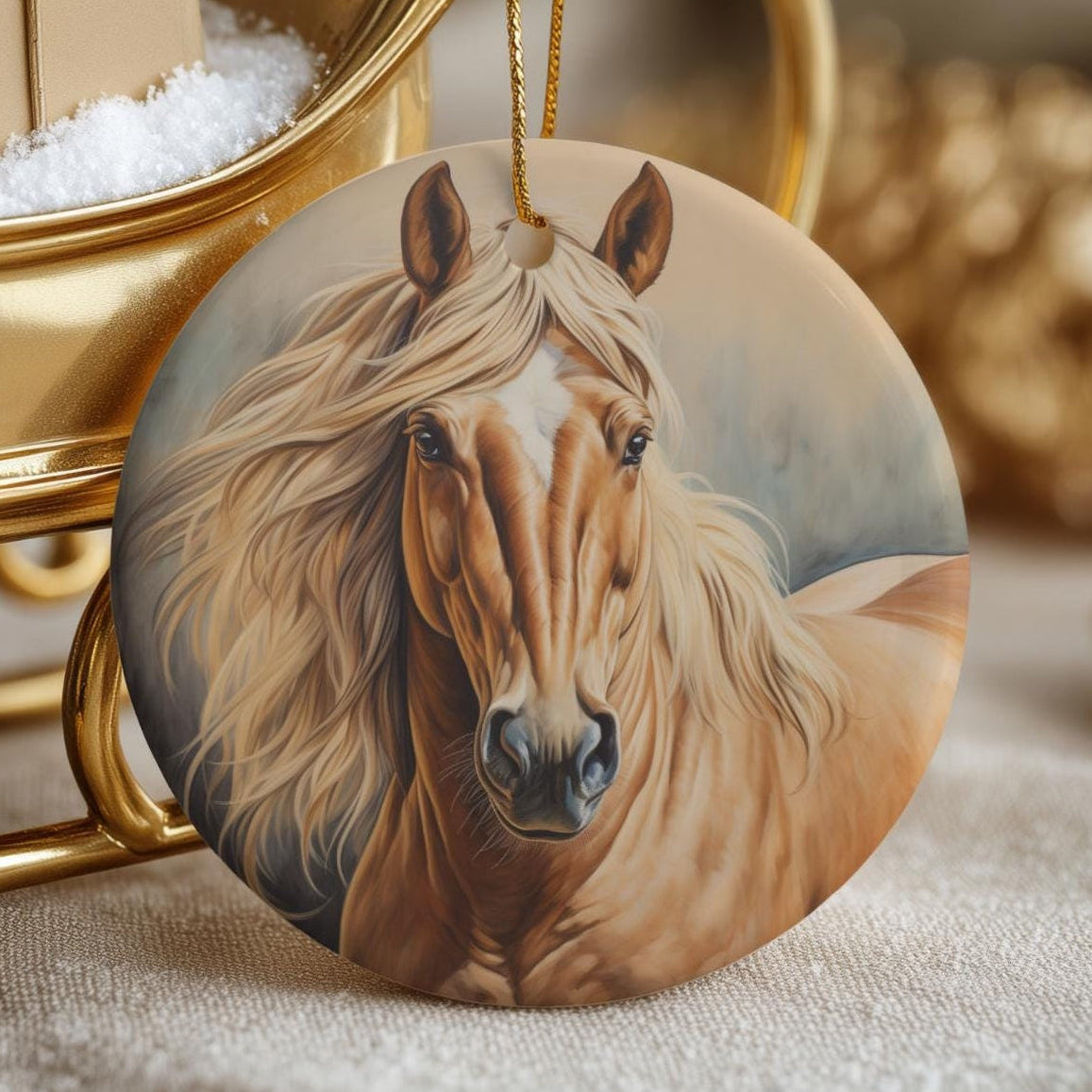 Horse Ornament: Equestrian Christmas Decor, Rustic Ranch Keepsake