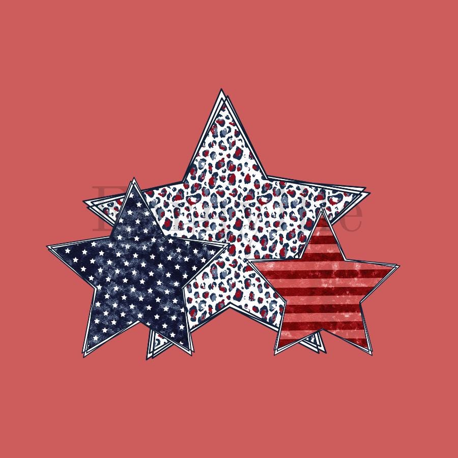 Patriotic Star Hand Towel: 4th of July Kitchen Decor