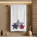 Patriotic Star Hand Towel: 4th of July Kitchen Decor