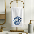 Blue Snowman Fingertip Towel, Winter Bathroom Decor Gift