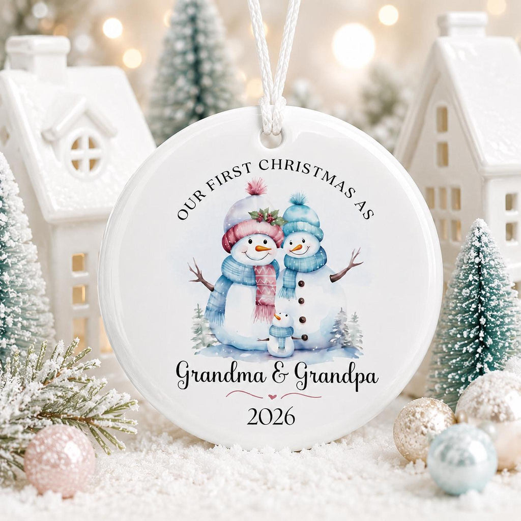 Grandparent Ornament, First Christmas as Grandma and Grandpa Keepsake