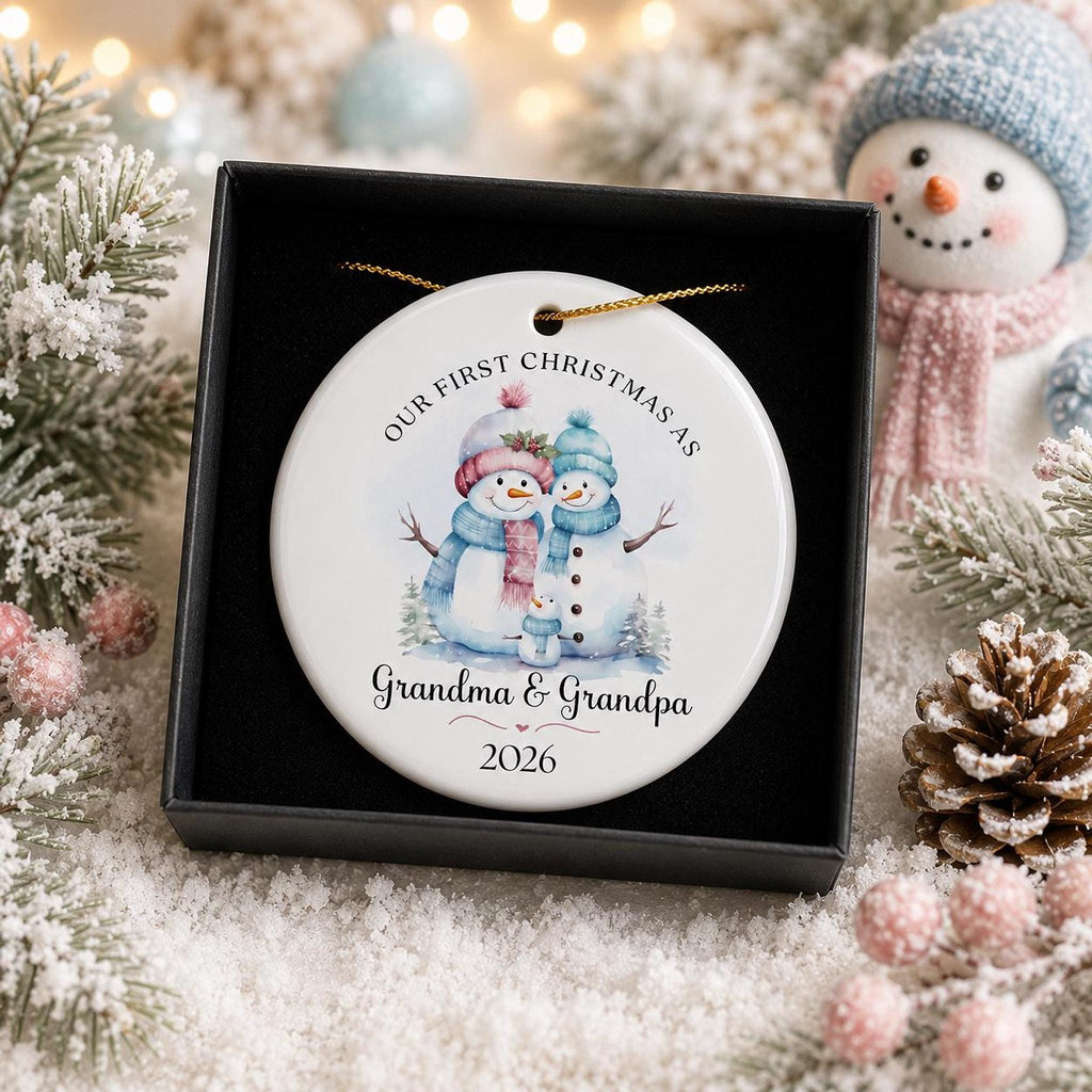 Grandparent Ornament, First Christmas as Grandma and Grandpa Keepsake