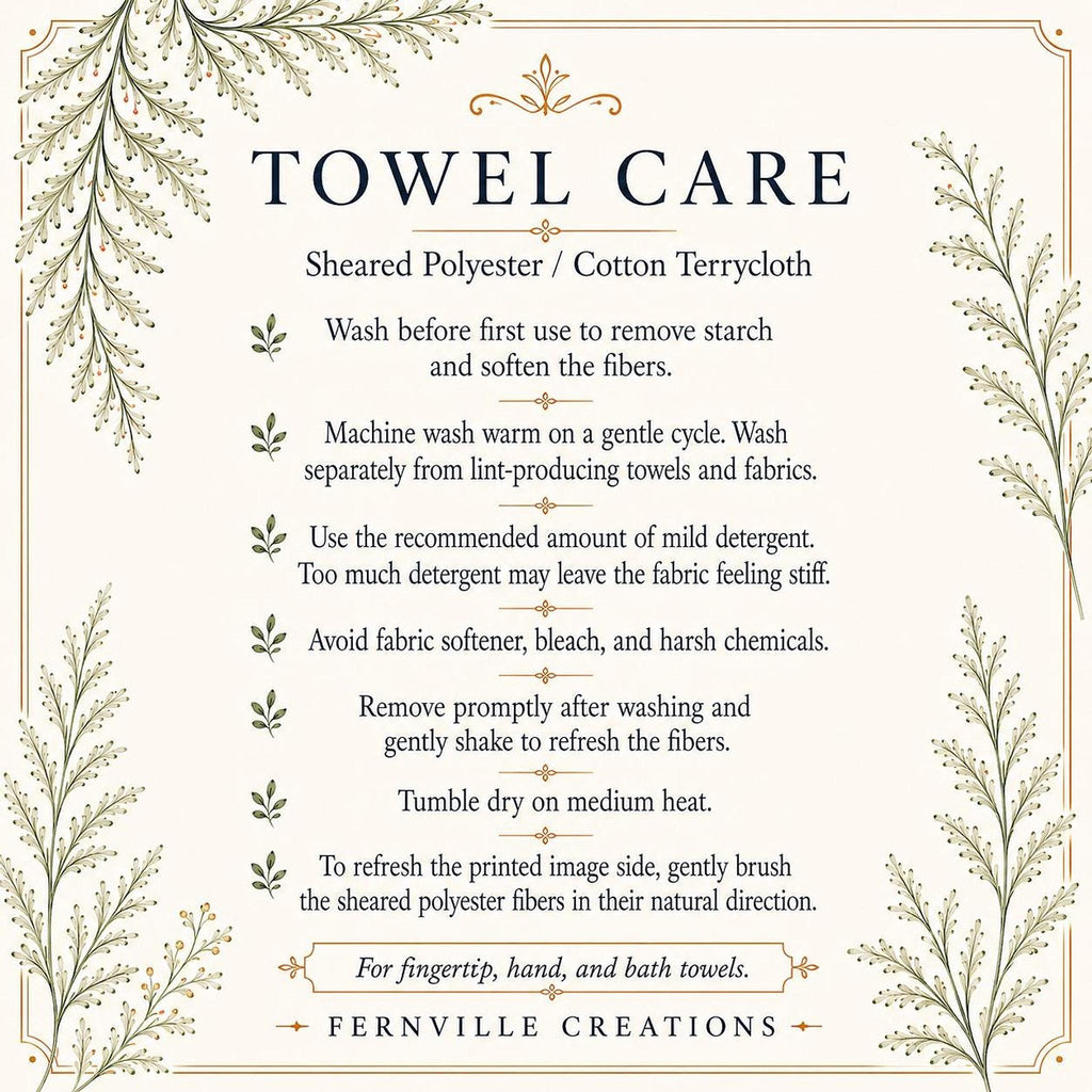 Autumn Leaves Towel, Elegant Fall Decor for Your Bathroom
