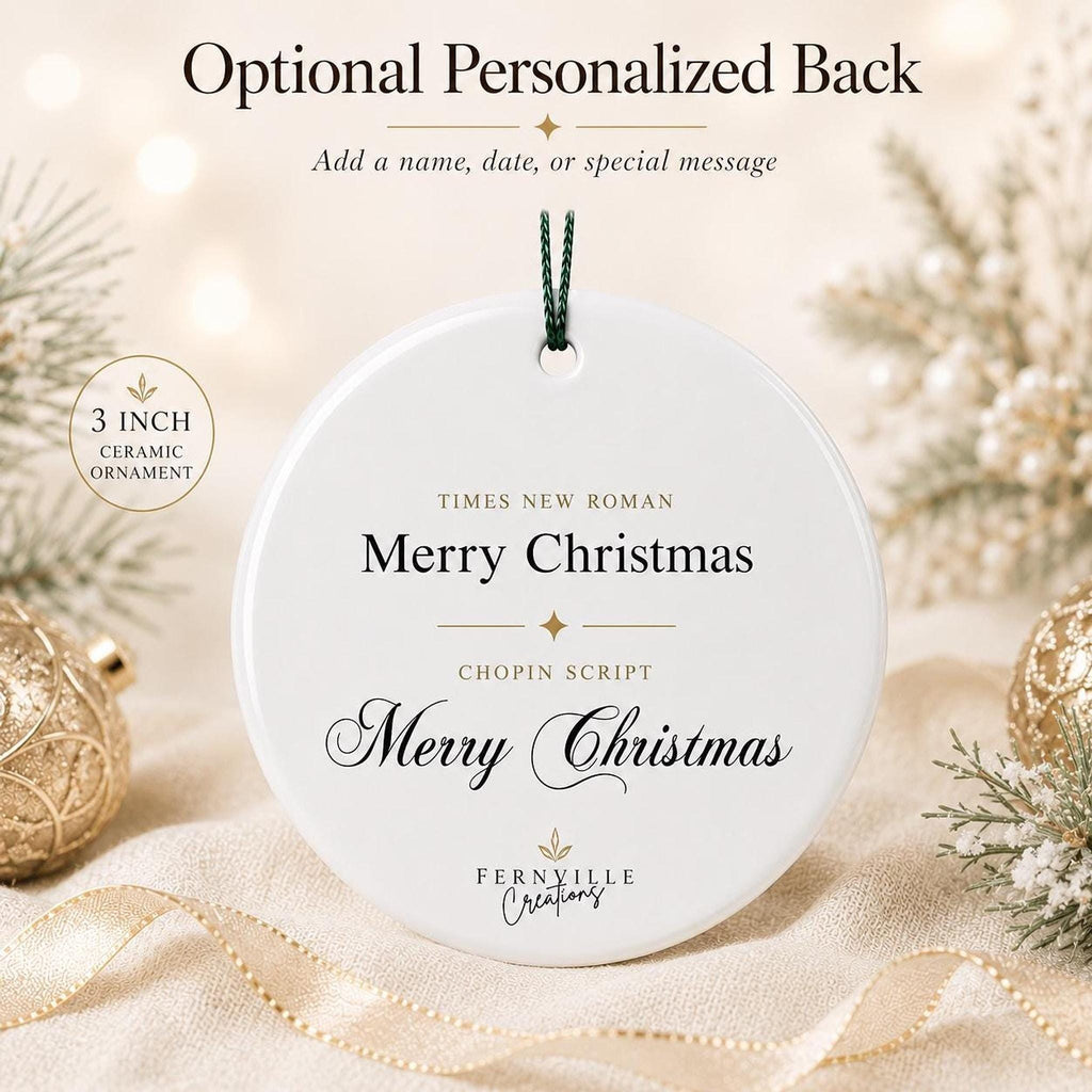Snowman Ornament, Colorful Ceramic Keepsake with Personalized Options