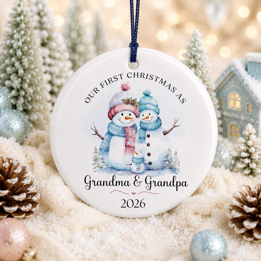 Grandparent Ornament, First Christmas as Grandma and Grandpa Keepsake