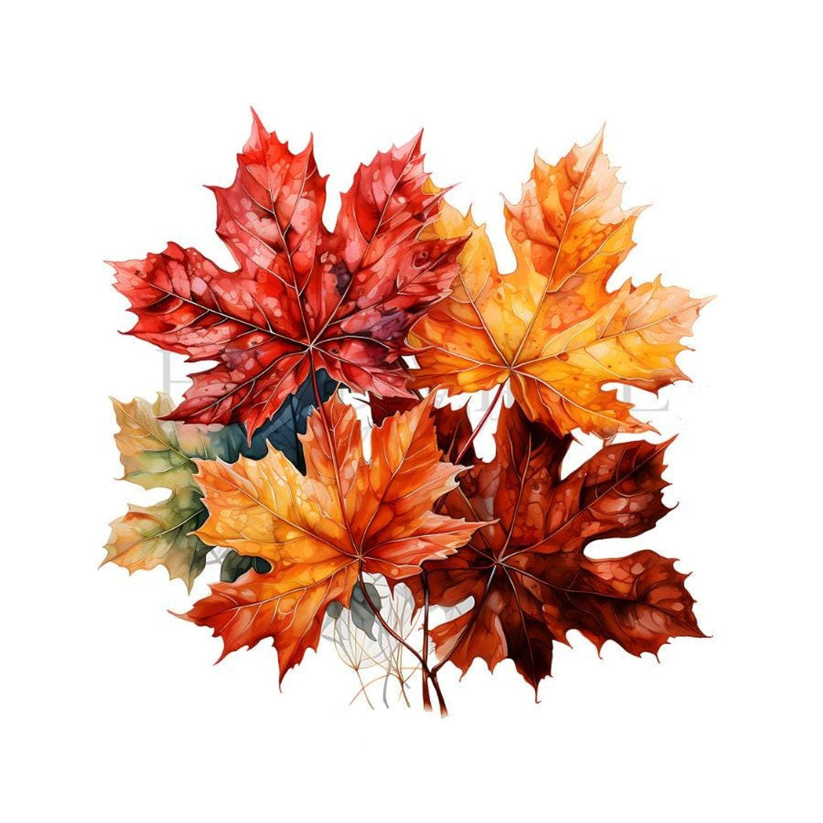 Autumn Leaves Towel, Elegant Fall Decor for Your Bathroom