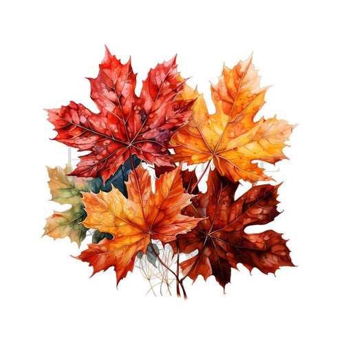 Autumn Leaves Towel, Elegant Fall Decor for Your Bathroom