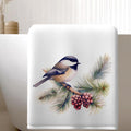 Chickadee Towel: Soft Bath in Sheared Polyester & Cotton Terrycloth