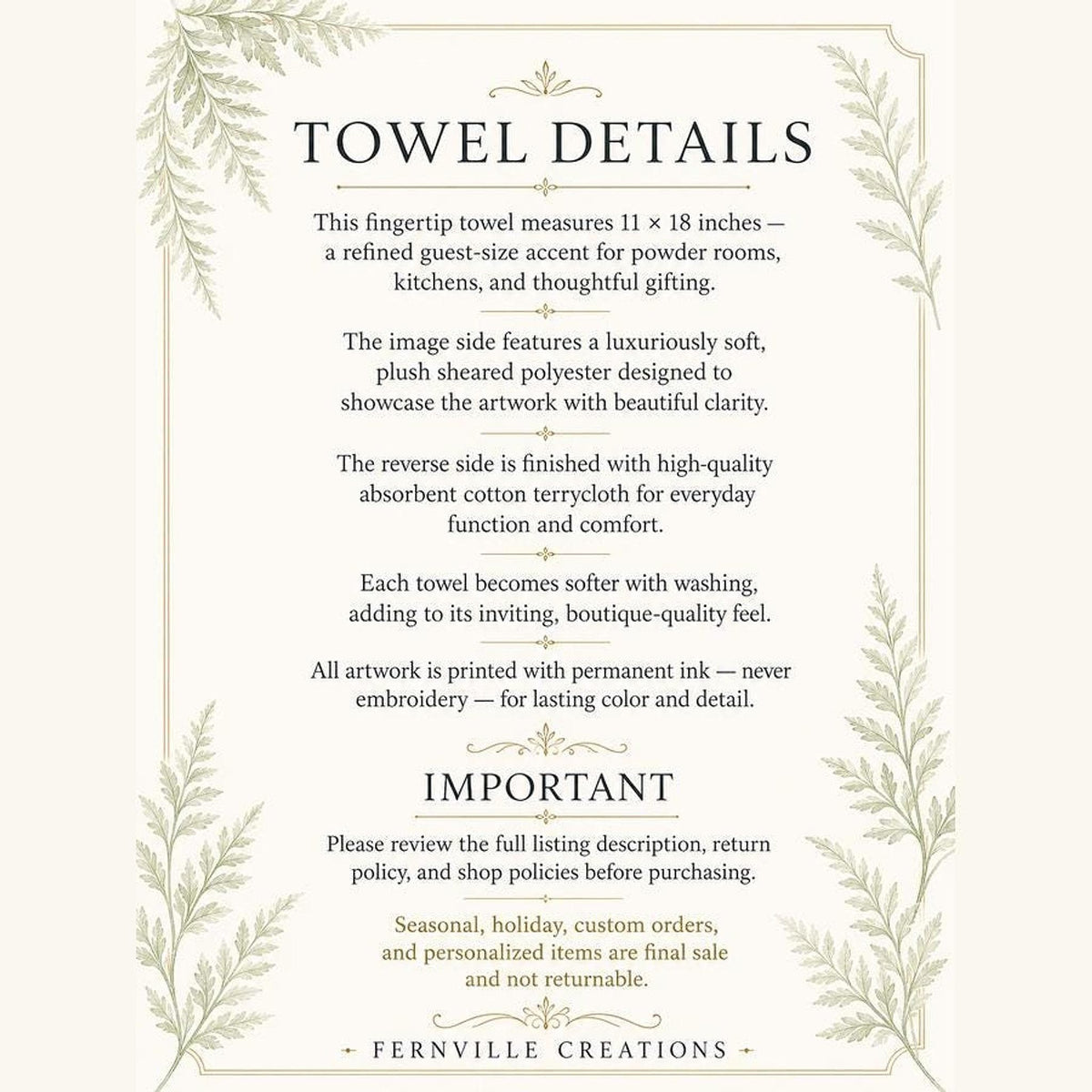 Lavender Towel with Floral Design, Elegant Guest Bath