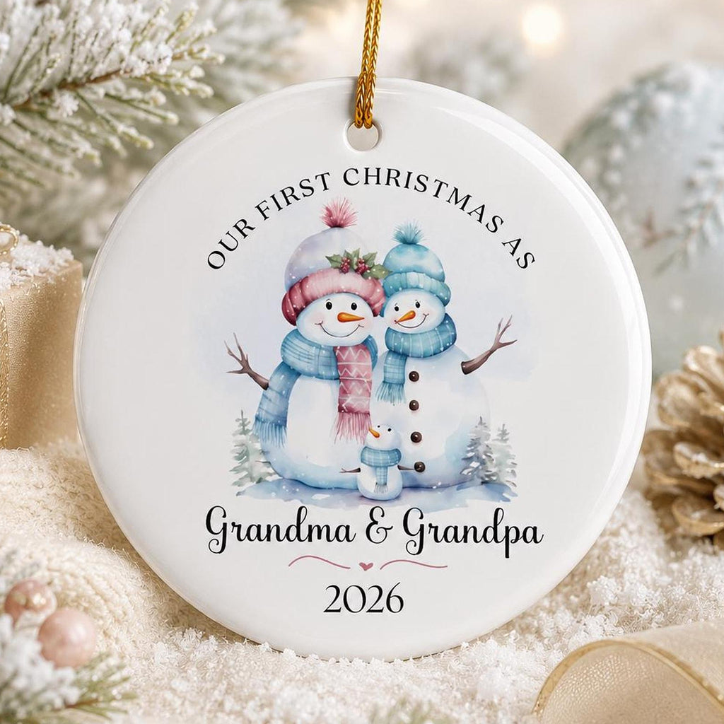 Grandparent Ornament, First Christmas as Grandma and Grandpa Keepsake