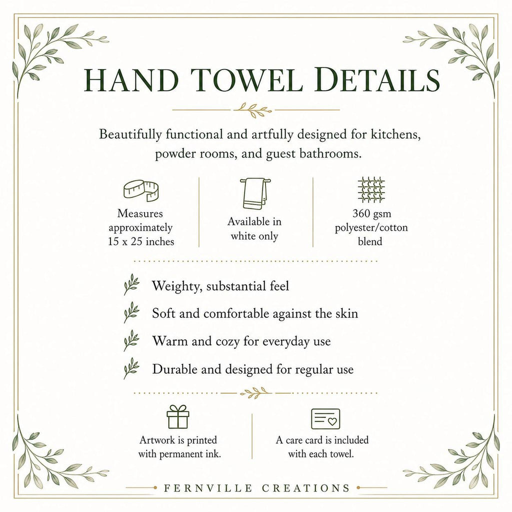 Blue Pumpkin Towel, Elegant Fall Hand for Hostess Gift