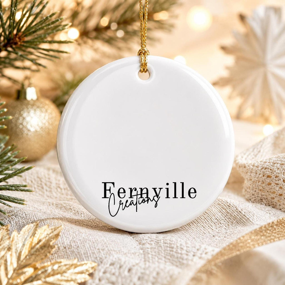 Holy Family Ornament, 3-Inch Ceramic Nativity Keepsake