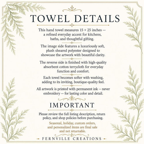Cardinal Christmas Hand Towel, Birdhouse Design with Holly Berries