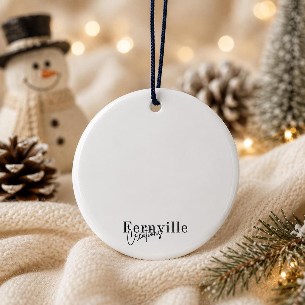 Grandparent Ornament, First Christmas as Ceramic Keepsake, Customizable Options Available