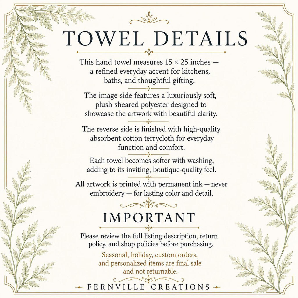 Chickadee Towel, White Sheared Polyester With Cotton Terrycloth Guest Bath Decor