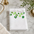 Shamrock Fingertip Towel, St Patrick’s Day Decor, Irish Guest Bath Accent, Lucky Gift
