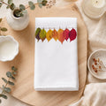 Harvest Bath White Hand Towel, Sheared Polyester Face