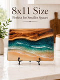 Ocean Charcuterie Cutting Board, Two Sizes, Textured Tempered Glass