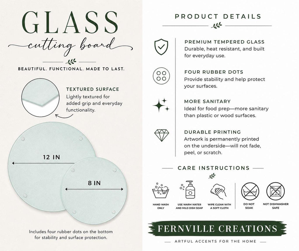 Serving Cheese Board, Pink Tempered Glass with Flamingo Stained-Glass Design