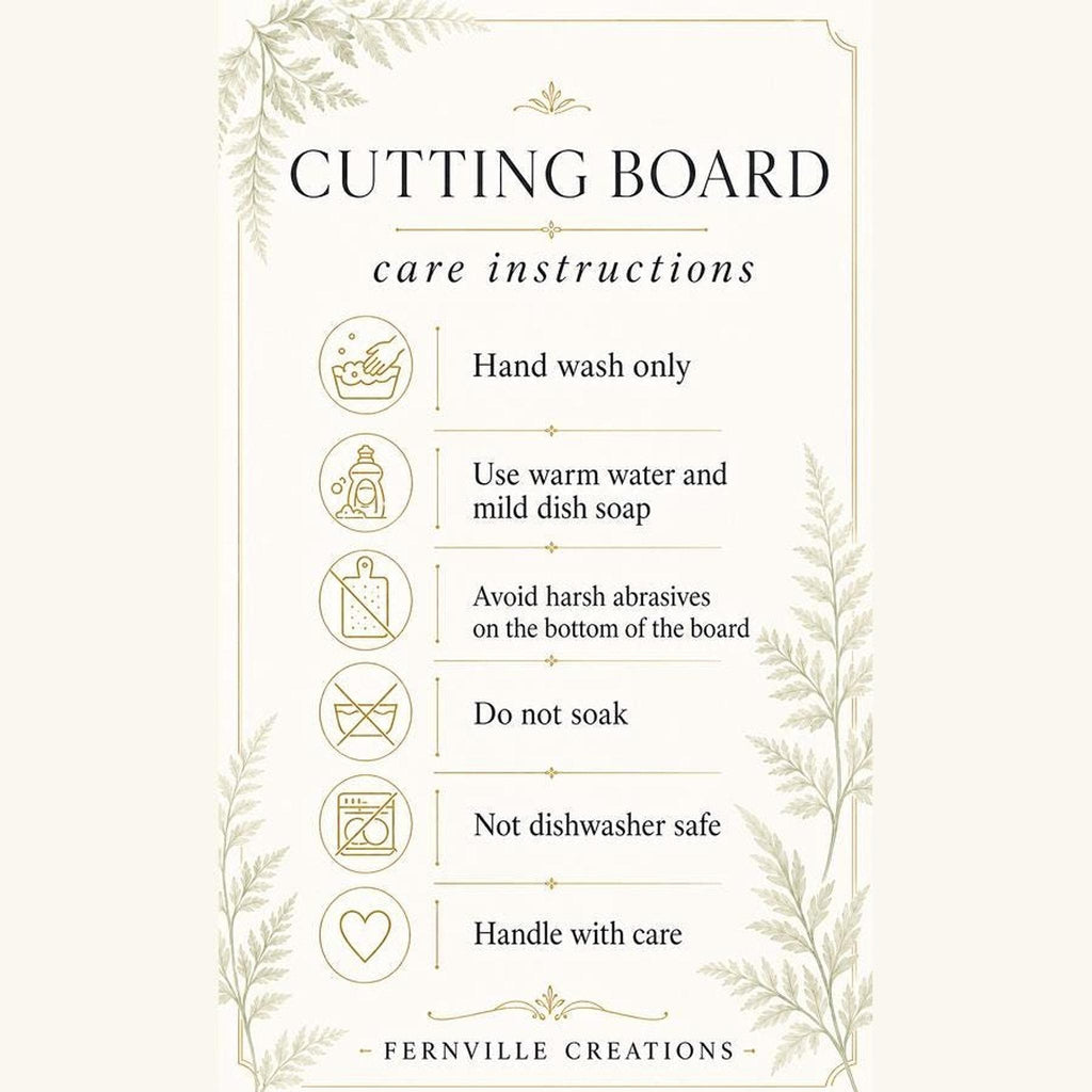 Glass Cutting Board, Chinchilla-Textured Surface, Cottage Kitchen Floral Design