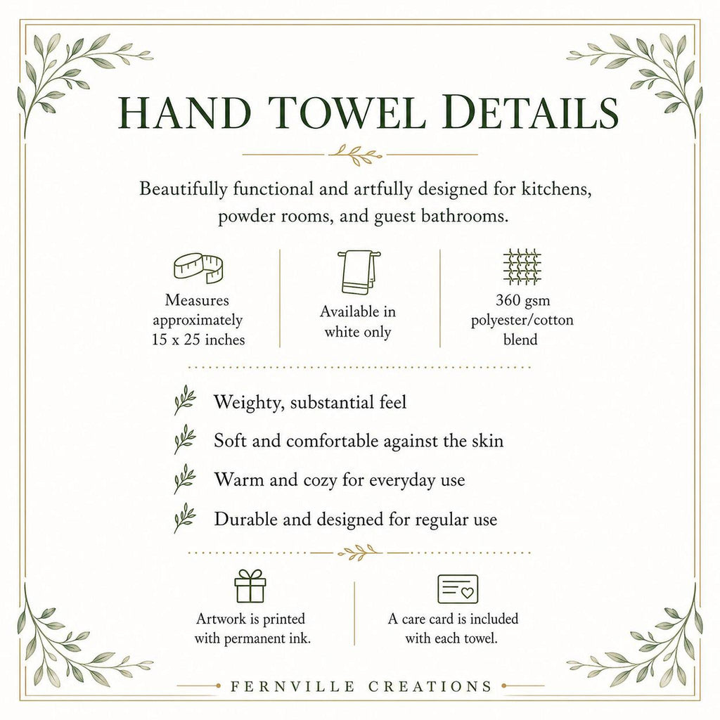 Farmhouse Bathroom Easter Bunny Hand Towel, 15 x 25 Inch Cotton Terrycloth