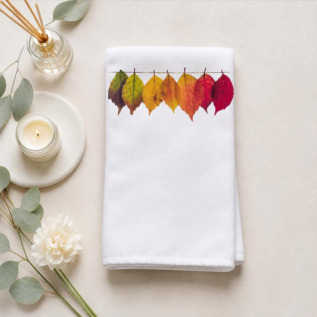 Harvest Bath White Hand Towel, Sheared Polyester Face