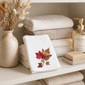 Fall Maple Leaf Fingertip Towel, Autumn Guest Bath Decor, Seasonal Hostess Gift